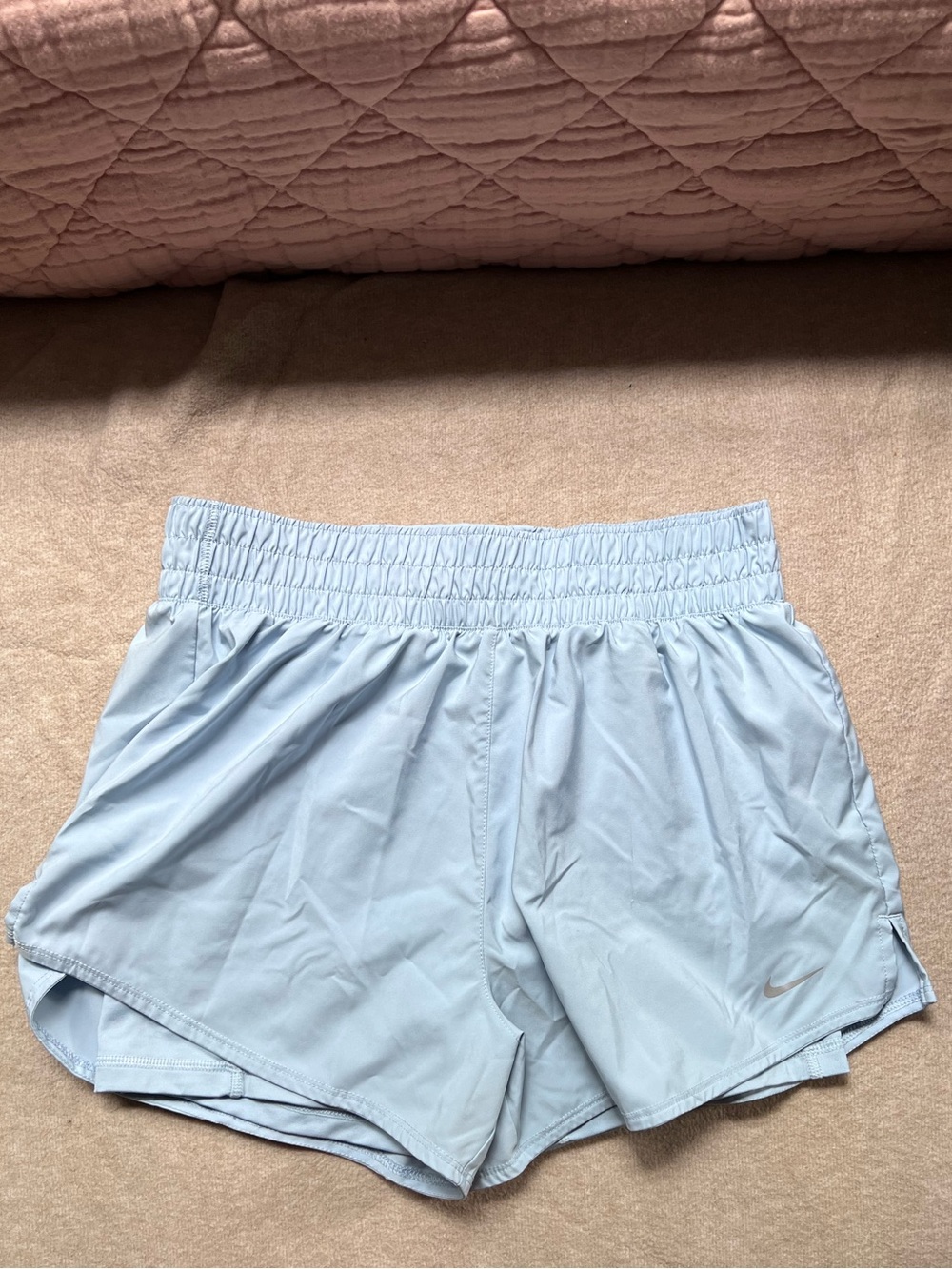 NIKE Women's One Dri-FIT High-Waisted 3" 2-in-1 Shorts - Lt Armory Blue